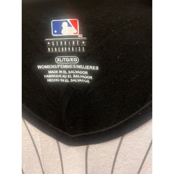 Preowned Genuine MLB Merchandise San Fransico Giants Pinstripe Shirt Size XL - Picture 4 of 5